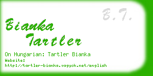 bianka tartler business card